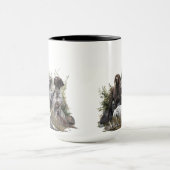 ドイツの短いポインタかドイツのクールザー マグカップ (中央)