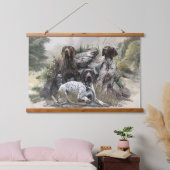 ドイツの短いポインタかドイツのクールザー 吊り下げ型タペストリー (寝室)