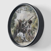 ドイツの短いポインタかドイツのクールザー 壁時計 (傾斜)