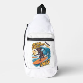 ドイツの短いポインタがビッグウェーブをキャッチ スリングバッグ