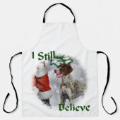 ドイツの短いポインタのクリスマス エプロン (正面)