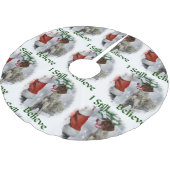 ドイツの短いポインタのクリスマス ブラッシュドポリエステルツリースカート (アングル)