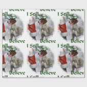 ドイツの短いポインタのクリスマス ラッピングペーパー (フラット)