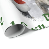 ドイツの短いポインタのクリスマス ラッピングペーパー (ロールコーナー)