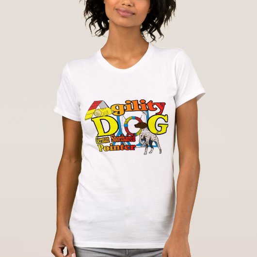 ドイツの短いポインタの機敏性ギフト Tシャツ (正面)