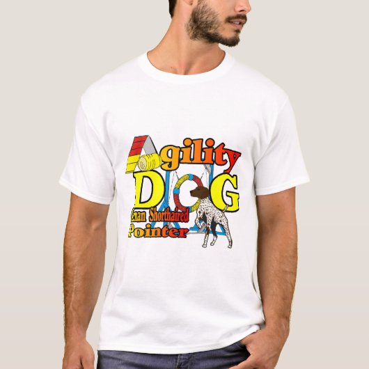 ドイツの短いポインタの機敏性ギフト Tシャツ (正面)