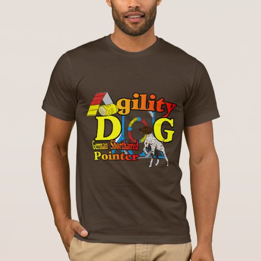 ドイツの短いポインタの機敏性ギフト Tシャツ (正面)