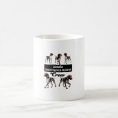 ドイツの短いポインタクルー コーヒーマグカップ (中央)