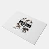 ドイツの短いポインタクルー ドアマット (アングル)