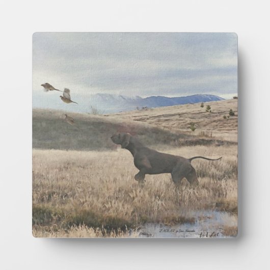 ドイツの短いポインタープラーク フォトプラーク (正面)