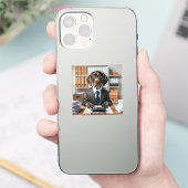ドイツの短いポインタ作業会計士 シール (スマートフォン)