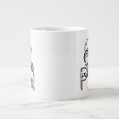 ドイツの短いポインタGSPコーヒーマグ ジャンボコーヒーマグカップ (正面)