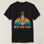 ドイツの短いポインタGSP犬の品種 Tシャツ (デザイン正面)