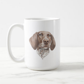 ドイツの短い干し犬マグ | 15オンス コーヒーマグカップ