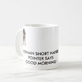 ドイツの短い髪のポインター コーヒーマグカップ (正面左)