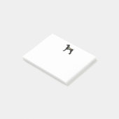 ドイツの短さの指（棒）のシルエット ポストイット (アングル)