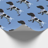 ドイツの短気ポインターピッピーギフトラップ ラッピングペーパー (角)