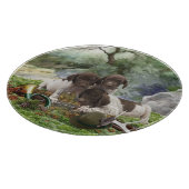 ドイツの短編ポインタかわいい子犬 カッティングボード (角)