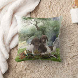 ドイツの短編ポインタかわいい子犬 クッション