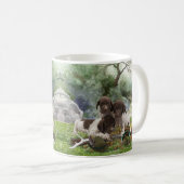 ドイツの短編ポインタかわいい子犬 コーヒーマグカップ (正面右)