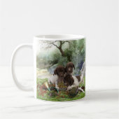 ドイツの短編ポインタかわいい子犬 コーヒーマグカップ (左)