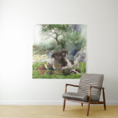 ドイツの短編ポインタかわいい子犬 タペストリー (インサイチュ)