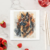 ドイツの磁場の羊飼い スタンダードランチョンナプキン (インサイチュ)