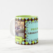 ドイツの祖父のグロースバーターグリーンブラウン2写真 ツートーンマグカップ (正面左)