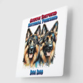 ドイツの祝羊飼い国民の純血記念日 スクエア壁時計 (傾斜)