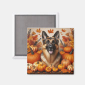 ドイツの秋の羊飼い マグネット (正面/裏面)