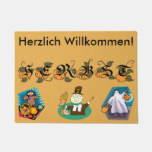 ドイツの秋(秋)のドアマット
