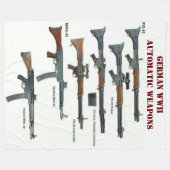 ドイツの第二次世界大戦の自動兵器 フリースブランケット (正面(横))