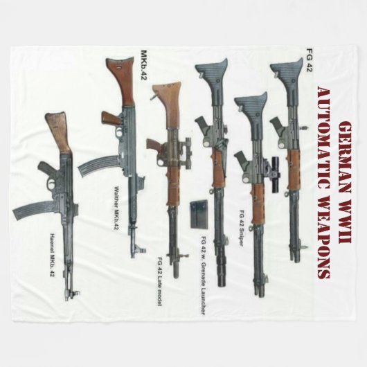 ドイツの第二次世界大戦の自動兵器 フリースブランケット (正面(横))