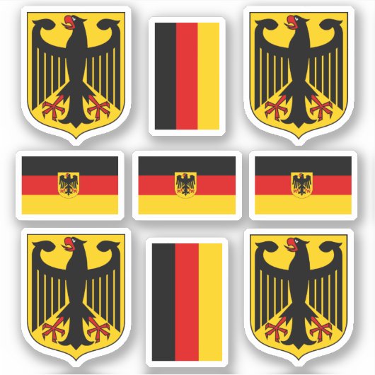 ドイツの紋章と国旗のシール シール (正面)