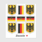 ドイツの紋章と国旗のシール シール (シート)