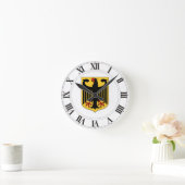 ドイツの紋章 ラウンド壁時計 (ホーム)