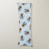 ドイツの絵を描羊飼いの日焼け可愛いオリジナルドッグアート ボディピロー (正面縦)