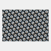 ドイツの絵を描羊飼いの日焼け可愛いオリジナルドッグアート ラッピングペーパーシート (正面3)