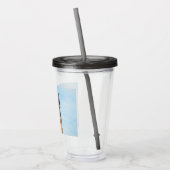 ドイツの絵画羊飼い – かわいいオリジナルドッグアート アクリルタンブラー (左)