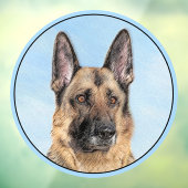 ドイツの絵画羊飼い – かわいいオリジナルドッグアート ウィンドウサイン (シート3)