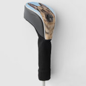 ドイツの絵画羊飼い – かわいいオリジナルドッグアート ゴルフヘッドカバー (アングル)