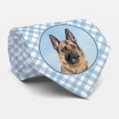 ドイツの絵画羊飼い – かわいいオリジナルドッグアート ネクタイ (ロール)