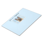 ドイツの絵画羊飼い – かわいいオリジナルドッグアート ノートパッド (アングル)