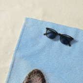 ドイツの絵画羊飼い – かわいいオリジナルドッグアート ビーチタオル