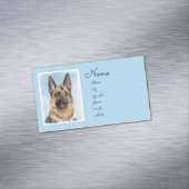 ドイツの絵画羊飼い – かわいいオリジナルドッグアート マグネット名刺 (インサイチュ)