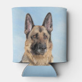 ドイツの絵画羊飼い – かわいいオリジナルドッグアート 缶クーラー (裏面)