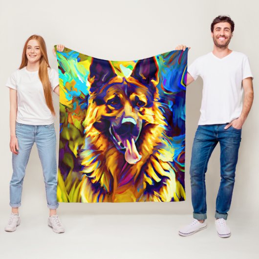 ドイツの絵画金ゴールドトーン フリースブランケット (インサイチュ)