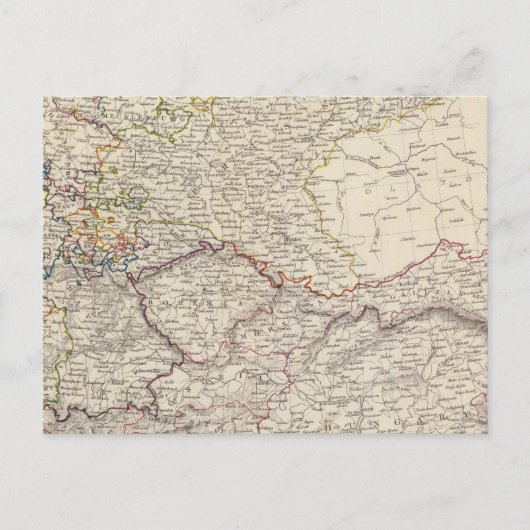 ドイツの総合地図 ポストカード (正面)