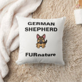 ドイツの羊飼いかわいいブラックとタンの漫画 クッション (ブランケット)