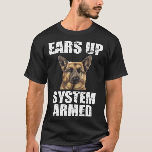 ドイツの羊飼いがシステムを武装した Tシャツ (正面)